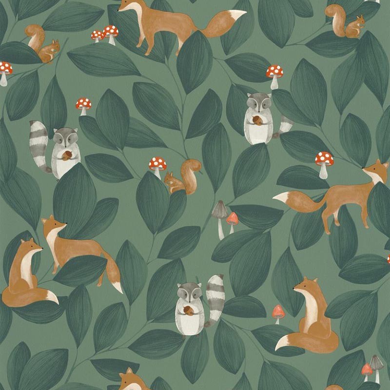Papel Pintado Casadeco Once Upon a Time Woodland Friends OUAT88277946