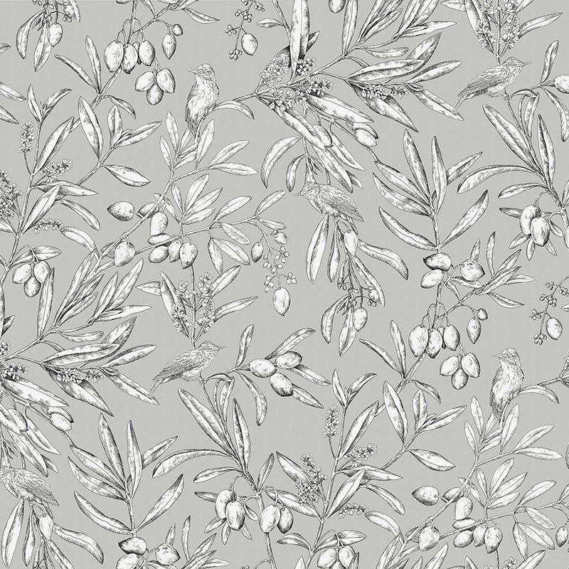 Papel pintado Coordonné Olivar Aceituna Plata A00500