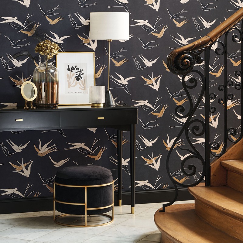 Papel pintado Casadeco Twenties Swallow TWNT88639595