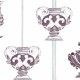 Papel pintado Ybarra & Serret Petra Ánforas Rubí YSP0323