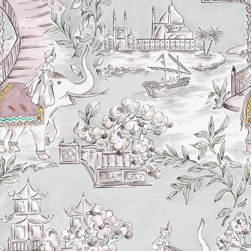 Papel pintado Ybarra & Serret Petra Nabateo Celadón YSP0304