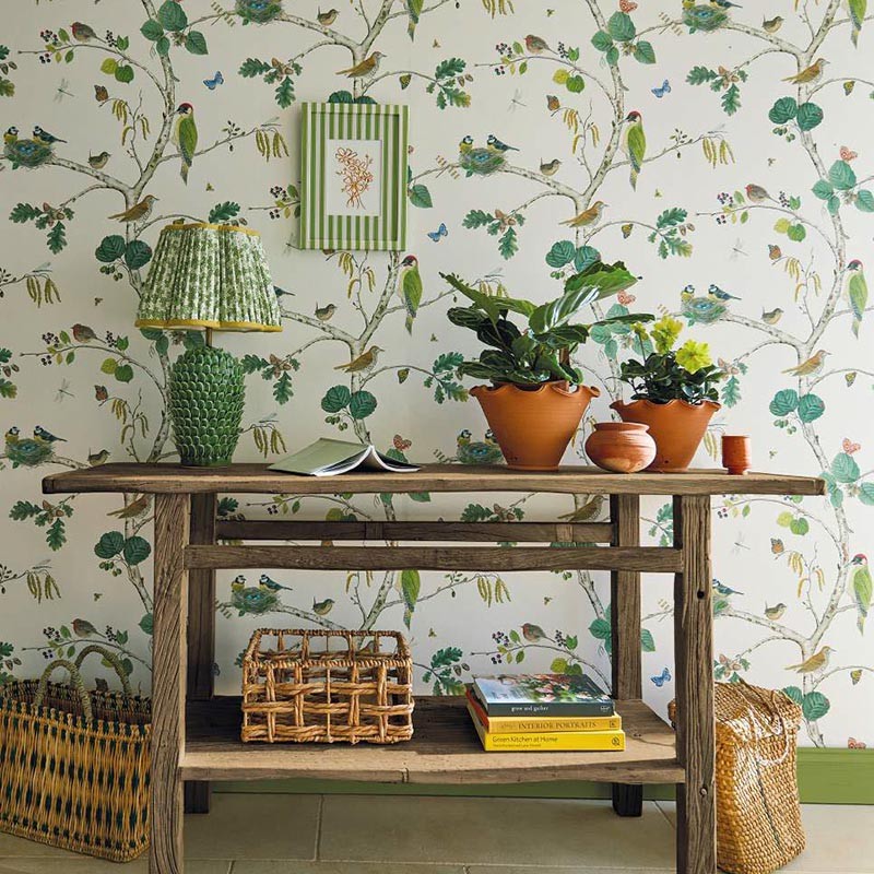 Papel pintado Sanderson Arboretum Woodland Chorus Botanical Multi 217230