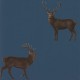 Papel pintado Sanderson Arboretum Evesham Deer Indigo 216620
