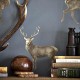 Papel pintado Sanderson Arboretum Evesham Deer Indigo 216620