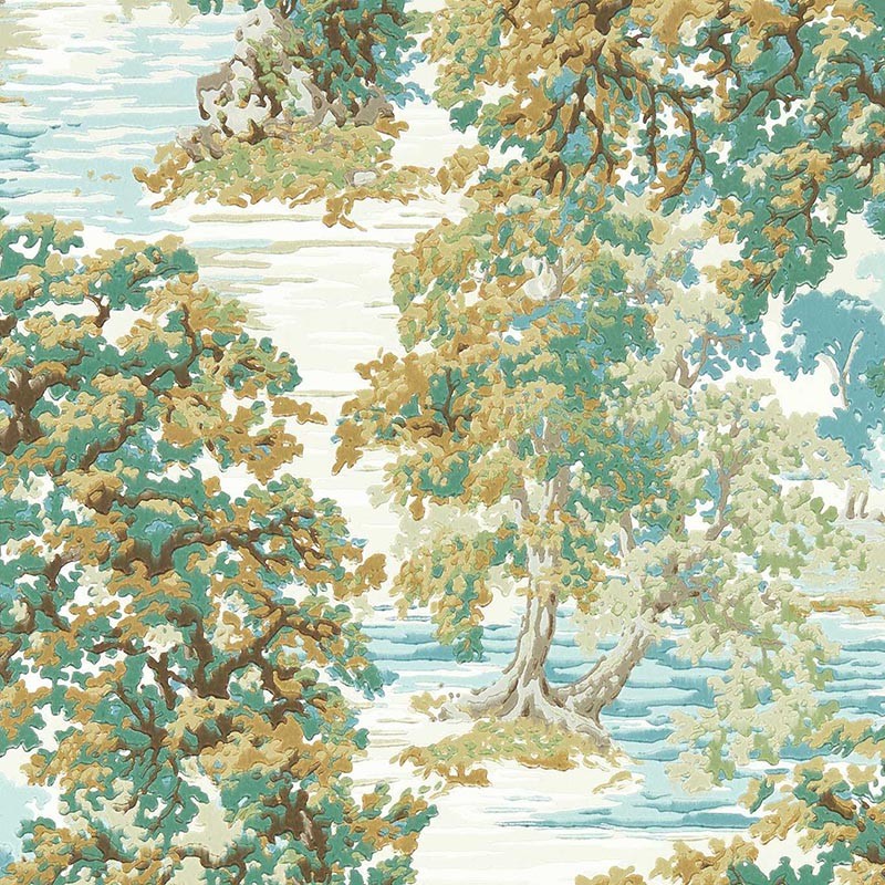 Papel pintado Sanderson Arboretum Ancient Canopy Moss 217221