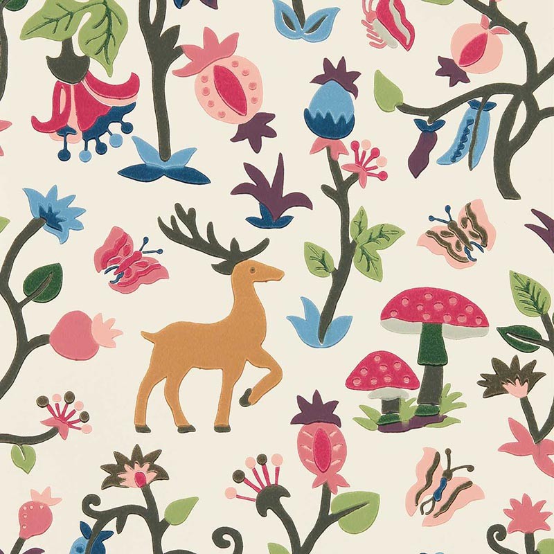 Papel pintado Sanderson Arboretum Forest of Dean Brights Multi 217218