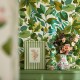 Papel pintado Sanderson Arboretum Robin's Wood Botanical Green 217223