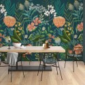 Dreaming of Nature INK7757 Naif Garden Petrol Mural