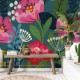 Mural Iberostil Dreaming of Nature Naif Rose INK7756