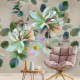 Mural Iberostil Dreaming of Nature Gouache Floral Neutral INK7752