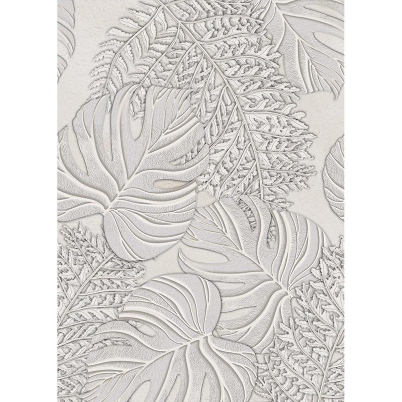 Mural Iberostil Dreaming of Nature Sculpted Leaves Gray INK7740
