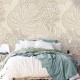Mural Iberostil Dreaming of Nature Sculpted Leaves Sand INK7739