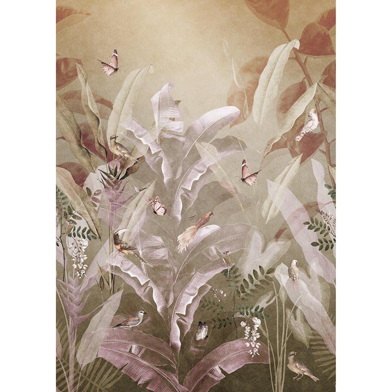 Mural Iberostil Dreaming of Nature Surreal Forest Lilac INK7734