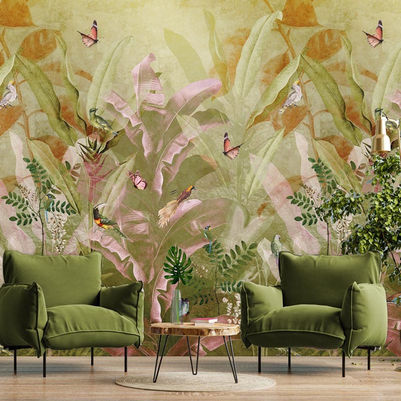 Mural Iberostil Dreaming of Nature Surreal Forest Green INK7733