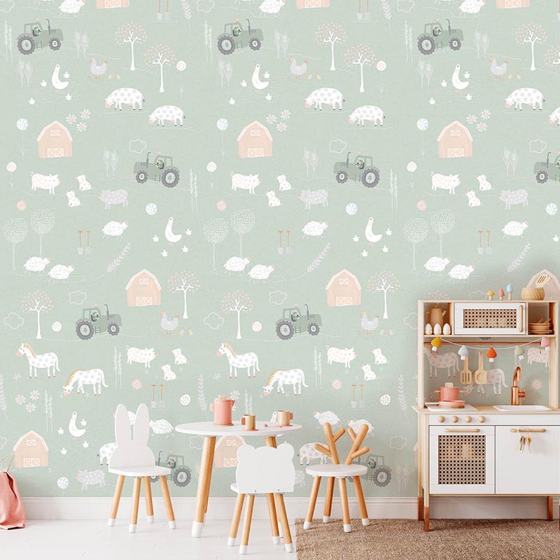 Mural infantil Iberostil Olive & Noah On the Farm INK7838
