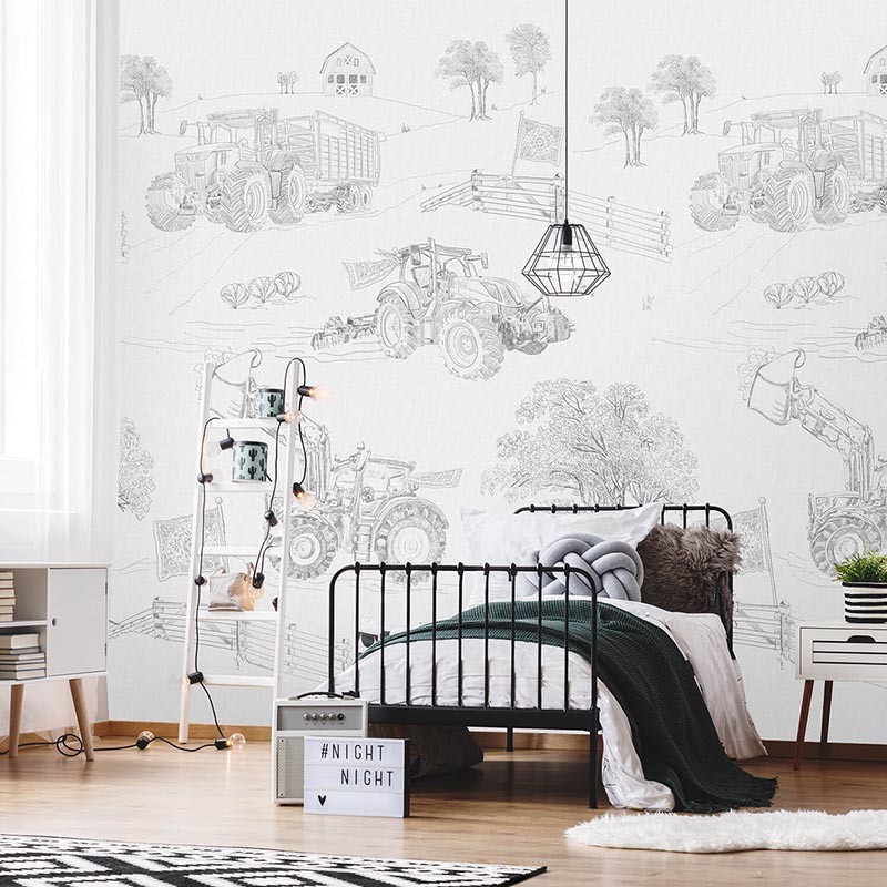 Mural infantil Iberostil Olive & Noah Farmlife Toile INK7836