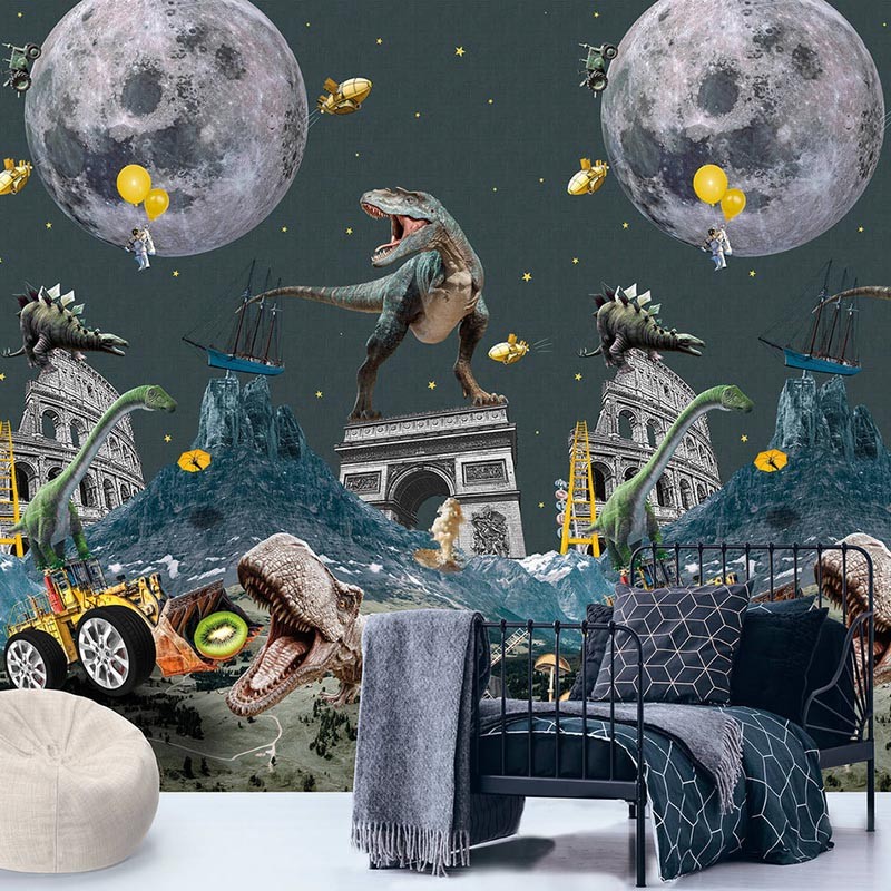 Mural infantil Iberostil Olive & Noah It's a Crazy World INK7823