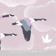 Mural infantil Iberostil Olive & Noah Soft Lilac Clouds INK7819