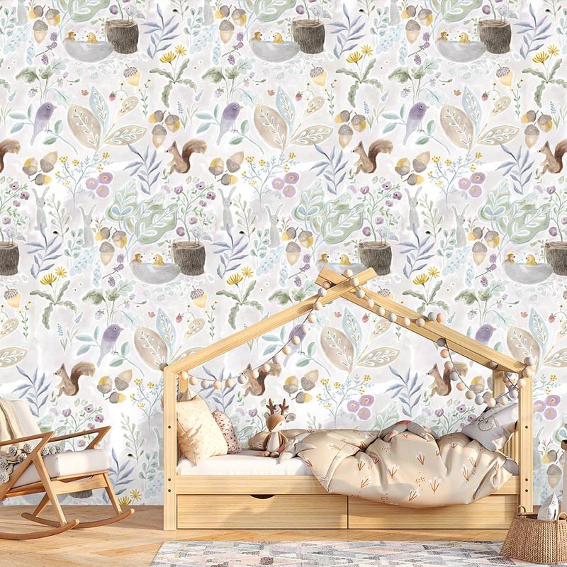 Mural infantil Iberostil Olive & Noah Sweet Garden INK7815