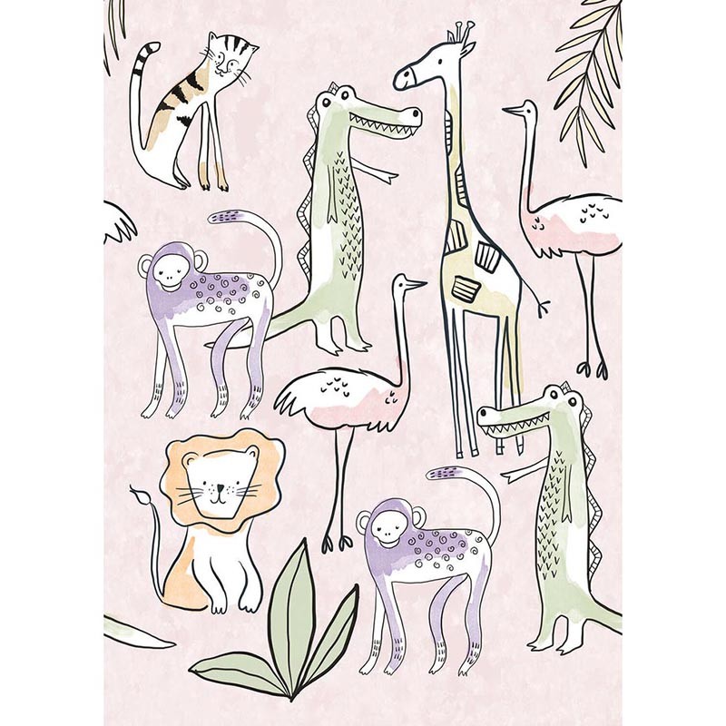 Mural infantil Iberostil Olive & Noah Simple Jungle INK7810