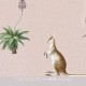 Mural infantil Iberostil Olive & Noah Ostrich Repeat INK7806