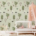 Olive & Noah INK7804 Ostrich Repeat Mural Infantil