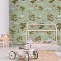 Olive & Noah INK7801 Quiet Jungle Mural Infantil