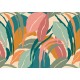 Mural decorativo As Creation Antigua Orange Abstract Leaves DD123448