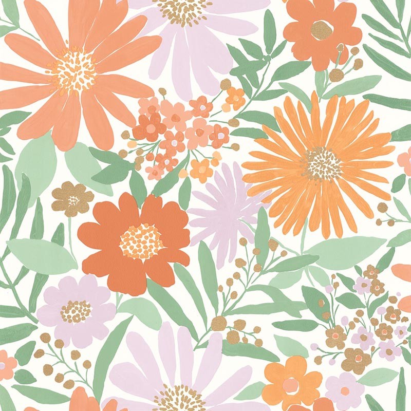 Papel pintado infantil Caselio Let's Go Girls Marguerite LGG104430547