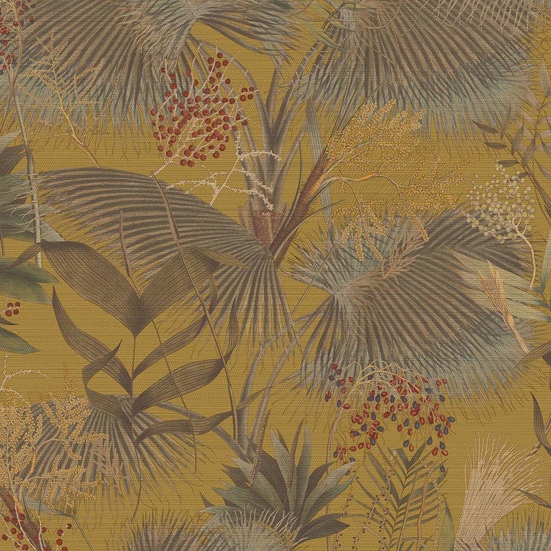 Papel Pintado Jannelli & Volpi Straw Palme Tahití 50503