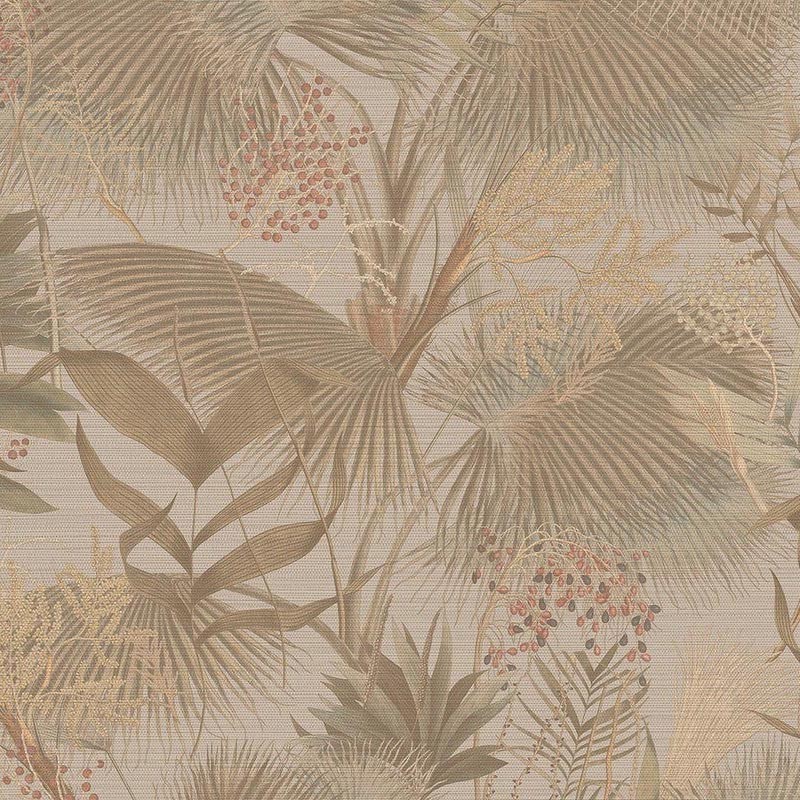 Papel Pintado Jannelli & Volpi Straw Palme Tahití 50502