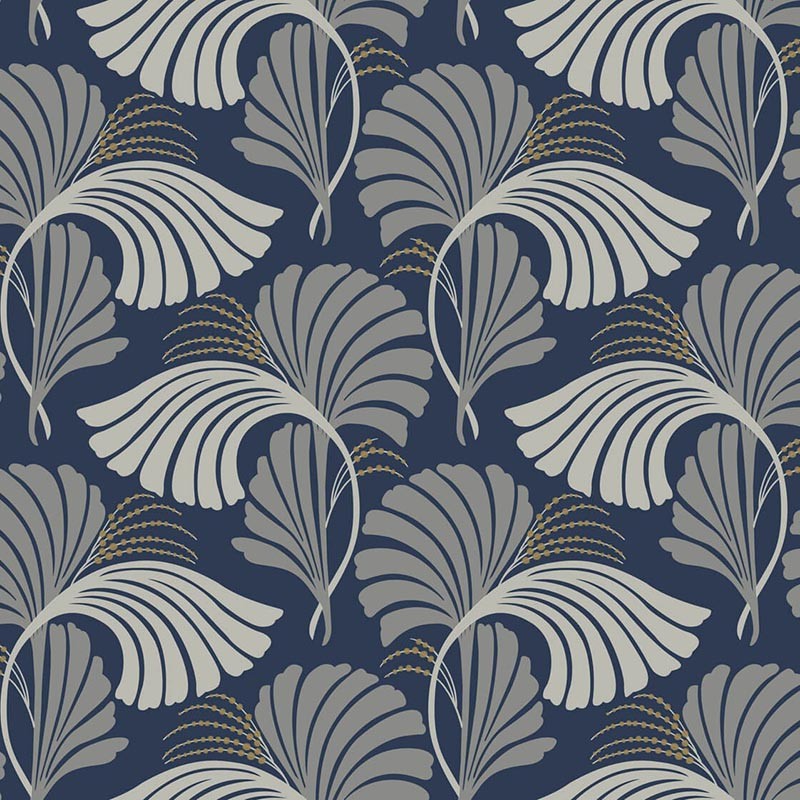Papel pintado York Wallcoverings After Eights Dancing Leaves 1881-DT5133