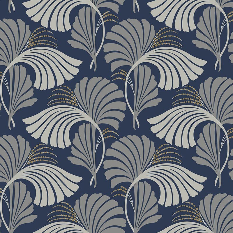 Papel pintado York Wallcoverings After Eights Dancing Leaves 1881-DT5133