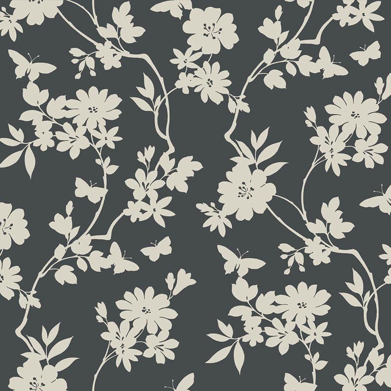 Papel pintado York Wallcoverings After Eight Flutter Vine 1881-DT5025