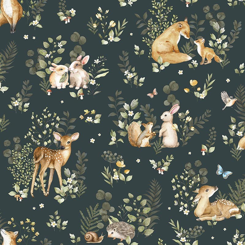 Papel pintado ICH Wallpaper Mika Forest Fauna 972-3