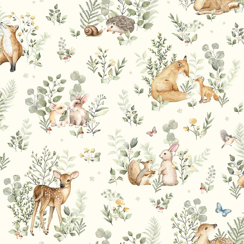 Papel pintado ICH Wallpaper Mika Forest Fauna 972-1