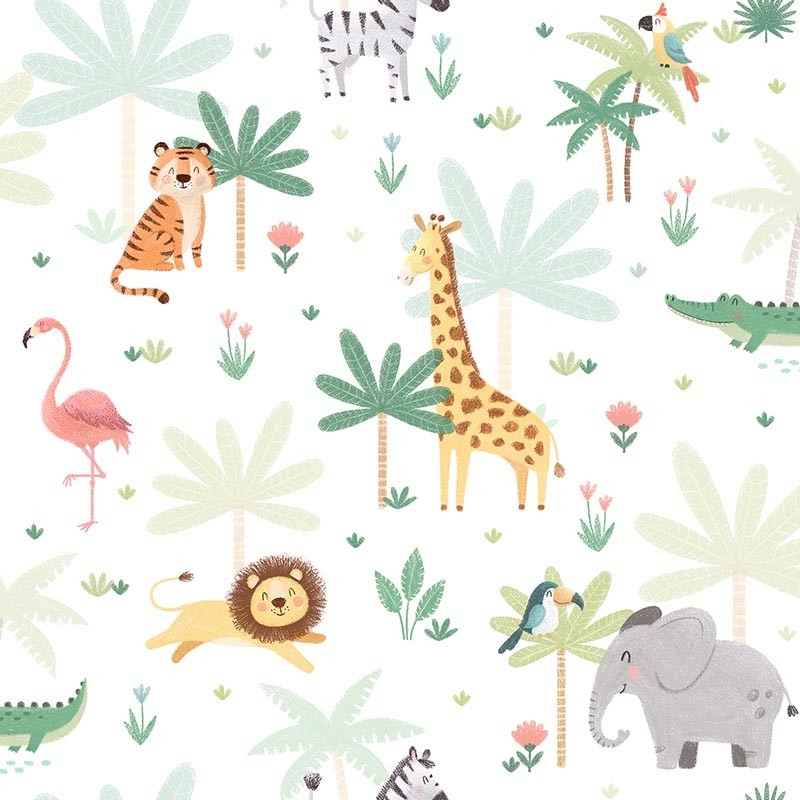 Papel pintado ICH Wallpaper Mika Happy Jungle 974-3