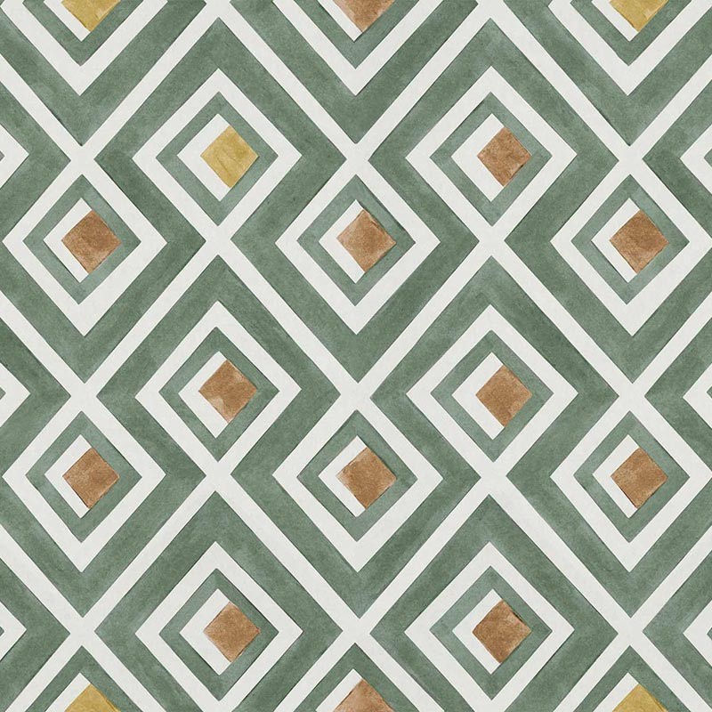 Papel Coordonné Ybarra & Serret Palacio Cristal Vidriera Sage YSP0429
