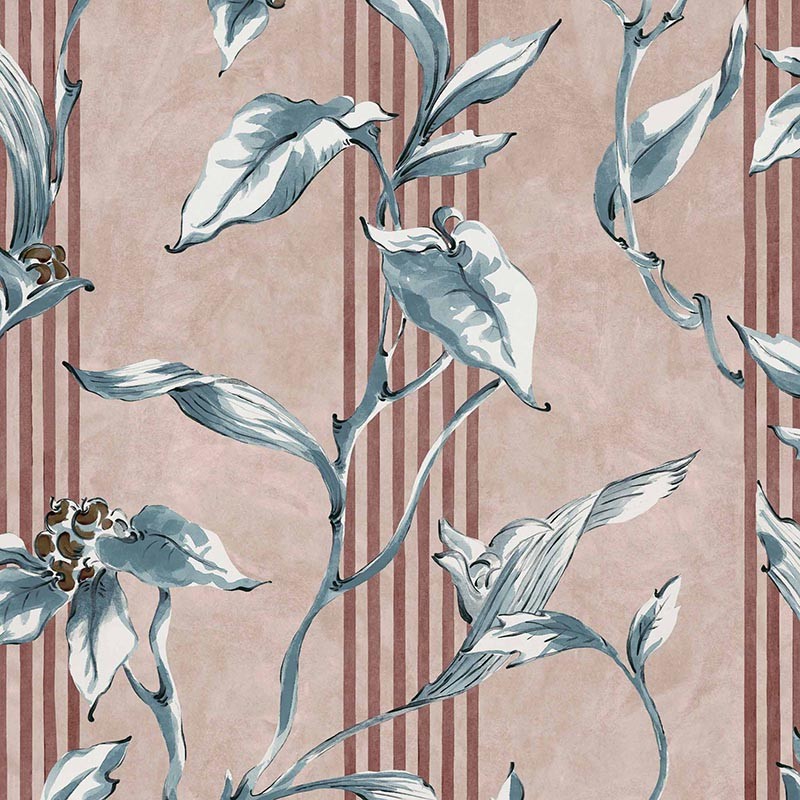 Papel Coordonné Ybarra & Serret Palacio Cristal Trepadora Rosáceo YSP0419
