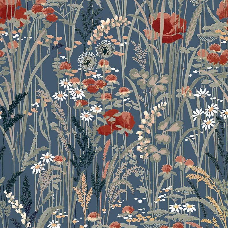 Papel Pintado Coordonne Lur Pradera Añil A00628