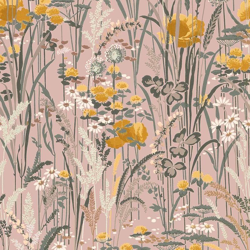 Papel Pintado Coordonne Lur Pradera Rosa A00629