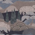 Lur Jardín Japonés Añil A00624 Papel Coordonné