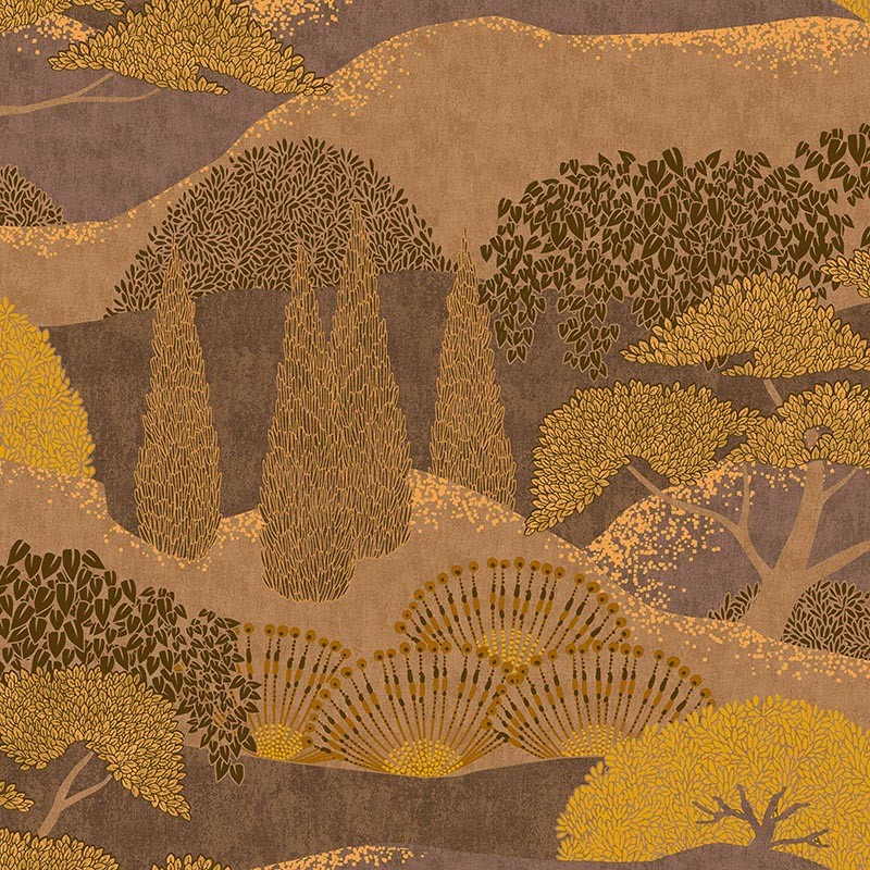 Papel Pintado Coordonne Lur Jardín Japonés Curry A00623