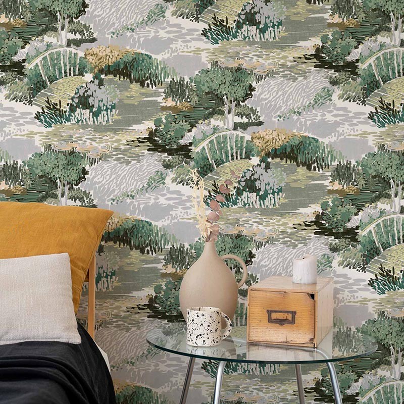 Papel Pintado Coordonne Lur Puente Menta A00612