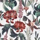 Papel Pintado Coordonne Lur Jardín Rojo Cisne A00606