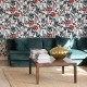 Papel Pintado Coordonne Lur Jardín Rojo Cisne A00606