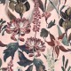 Papel Pintado Coordonne Lur Jardín Rojo Rosa A00605