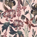 Lur Jardín Rojo Rosa A00605 Papel Coordonné