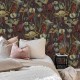 Papel Pintado Coordonne Lur Jardín Rojo Choco A00602