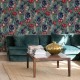 Papel Pintado Coordonne Lur Jardín Rojo Menta A00603